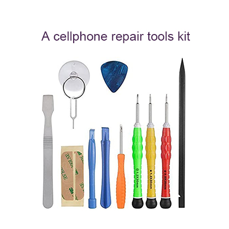 A cellphone repair tools kit