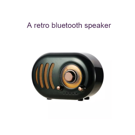 A retro bluetooth speaker
